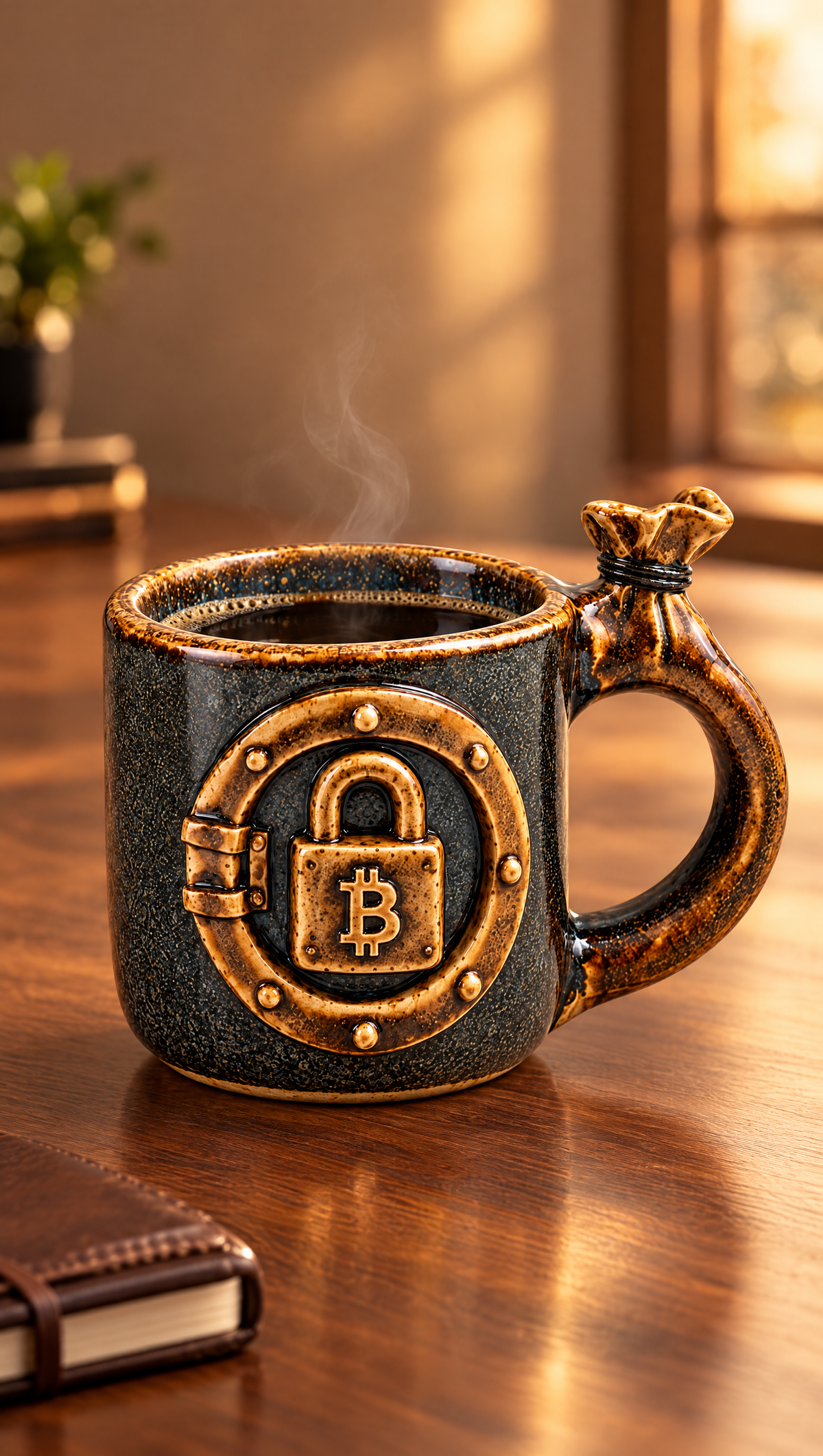 CryptoMug HODL — mise en situation