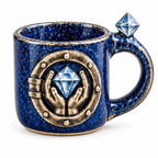 CryptoMug Diamond Hands — vue sur fond blanc