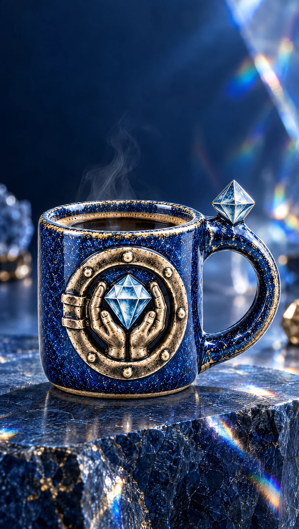 CryptoMug Diamond Hands — mise en situation